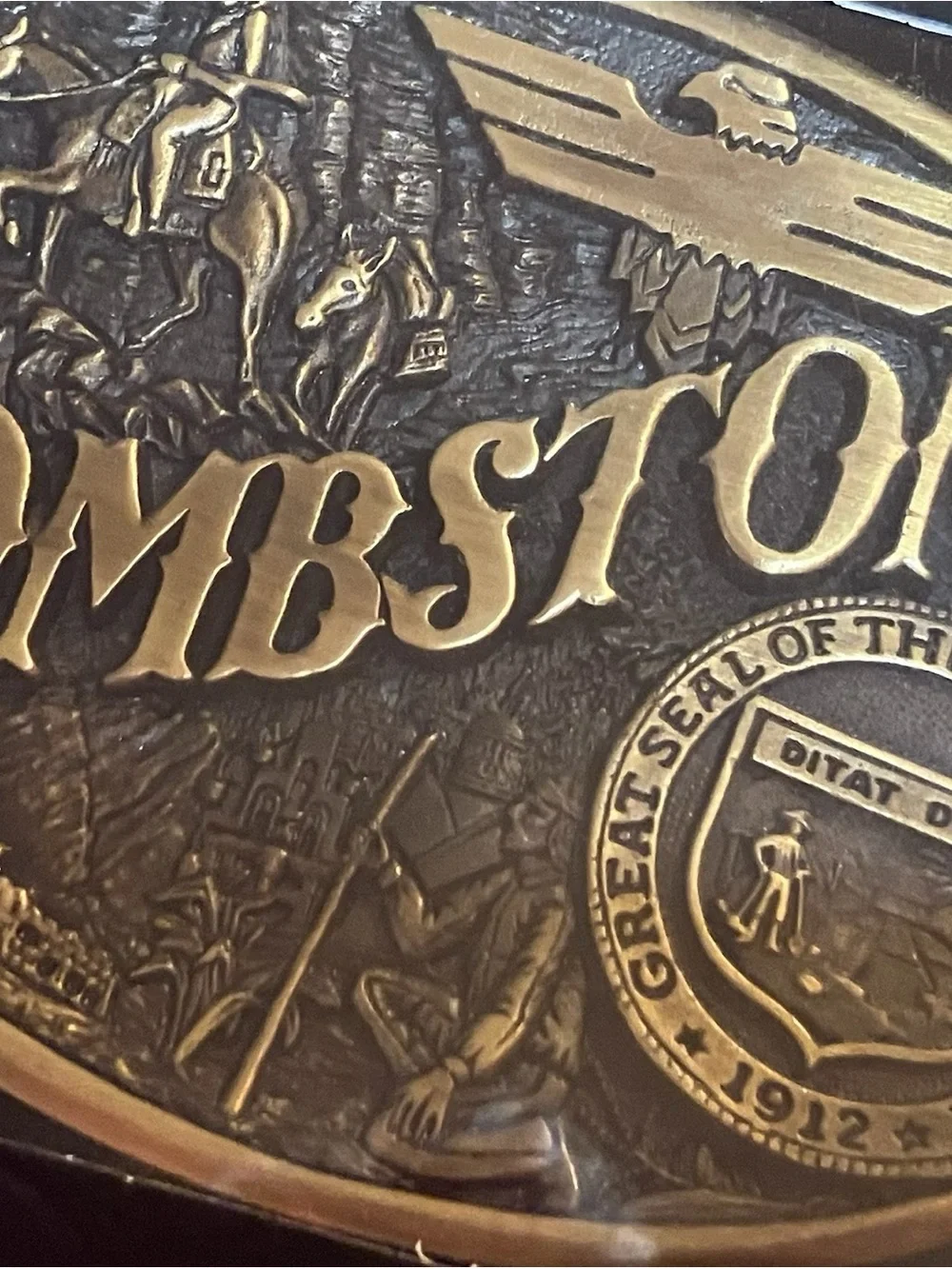 Montana Silversmiths Tombstone Arizona Attitude Belt Buckle